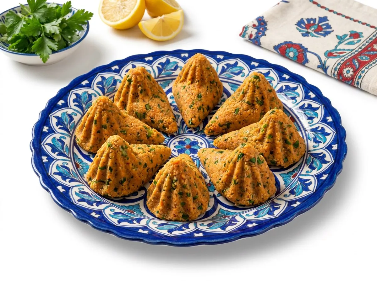 Moulded Red Lentil and Bulgur Köfte